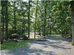An RV site with a park bench at DRUMMER BOY CAMPING RESORT - thumbnail