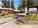 Lodge office and front entrance sign at ROCKY MOUNTAIN 'HI' RV PARK AND CAMPGROUND - thumbnail