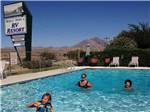 People enjoying the swimming pool at LAKE ISABELLA RV RESORT - thumbnail