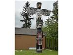 An Pacific Northwest totem pole at CAPILANO RIVER RV PARK - thumbnail
