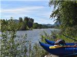 A whitewater raft by the river at RIVERBEND RV PARK OF TWISP - thumbnail
