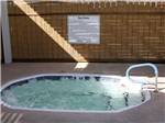 Outdoor hot tub bubbling at LAS VEGAS RV RESORT - thumbnail