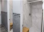 A row of shower stalls at LAS VEGAS RV RESORT - thumbnail