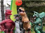 Kids dressed up in costumes for Halloween at COOPERSTOWN SHADOW BROOK CAMPGROUND - thumbnail