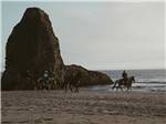 People on horseback on the beach at BANDON RV PARK - thumbnail
