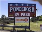 The new front entrance sign at PERRY PONDEROSA PARK - thumbnail