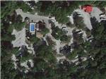 An aerial view of the swimming pool at TERRE HAUTE CAMPGROUND - thumbnail