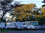 RVs parked at campsite at FORT SMITH-ALMA RV PARK - thumbnail