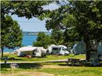 RV and trailers camping on the water at MT DESERT NARROWS CAMPING RESORT - thumbnail