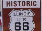 A historic Route 66 sign at DOUBLE J CAMPGROUND - thumbnail