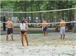 People playing beach volleyball at ATLANTIC SHORE PINES CAMPGROUND - thumbnail