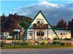 Office building with a moose statue in front at MOUNTAIN VIEW RV PARK & CAMPGROUND - thumbnail