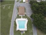 An aerial view of the pool and main office at STAGE STOP CAMPGROUND - thumbnail
