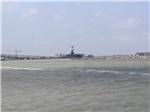 A view of the aircraft carrier nearby at PADRE PALMS RV PARK - thumbnail