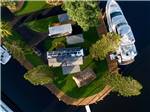 An aerial view of a docked yacht at YACHT HAVEN PARK & MARINA - thumbnail