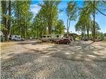 The street going around the RV sites at MOUNTAINEER CAMPGROUND - thumbnail