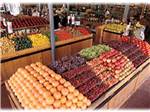 Fruit stand with oranges, strawberries and apples at CASA DE FRUTA RV PARK - thumbnail