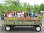 Kids on wagon ride at CAMP BELL CAMPGROUND - thumbnail