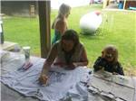 Campers drawing at CAMP BELL CAMPGROUND - thumbnail