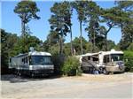2 RVs parked in sites at POMO RV PARK & CAMPGROUND - thumbnail