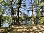 A couple of chairs overlooking the water at PINE ACRES FAMILY CAMPING RESORT - thumbnail