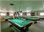 Pool tables in game room at ENCORE SUNSHINE - thumbnail