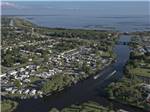 An aerial view of the campground at ZACHARY TAYLOR WATERFRONT RV RESORT - thumbnail