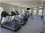 The inside of the exercise room at ZACHARY TAYLOR WATERFRONT RV RESORT - thumbnail