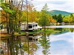 Trailer camping on the water at ALPINE LAKE RV RESORT - thumbnail