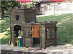 The wooden playground castle at MUSICLAND KAMPGROUND - thumbnail