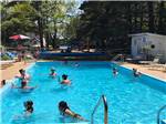 Bathers swim in rectangular pool at BUFFALO LAKE CAMPING RESORT - thumbnail