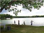 Kids fishing at BLACKHAWK CAMPING RESORT - thumbnail