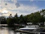 A group of boats docked at AUGUSTA-WEST LAKESIDE KAMPGROUND - thumbnail