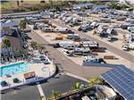 An aerial view of RVs parked on-site at OCEANSIDE RV RESORT - thumbnail