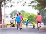 Family biking at BETHPAGE CAMP-RESORT - thumbnail