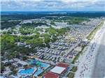 An aerial view of the campsites and beach at LAKEWOOD CAMPING RESORT - thumbnail