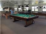 Pool tables in game room at CRAIG'S RV PARK - thumbnail