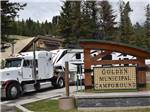 The front entrance sign at GOLDEN MUNICIPAL CAMPGROUND - thumbnail
