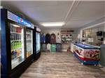 The ice cream and soda coolers in the store at HUNGRY HORSE FAMILY CAMPGROUND - thumbnail