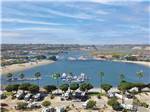 An aerial view of the campsites and water at NEWPORT DUNES WATERFRONT RESORT & MARINA - thumbnail