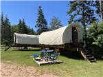 A couple of rental Chuck Wagon cabins at MARCO POLO LAND - thumbnail