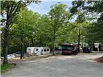 Looking down at the RV sites at BLUE MOUNTAIN CAMPGROUND - thumbnail