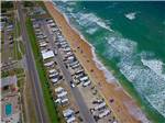 Amazing aerial view over resort at BEVERLY BEACH CAMPTOWN RV RESORT - thumbnail