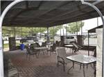 An outdoor seating area at GLOWING EMBERS RV PARK & TRAVEL CENTRE - thumbnail