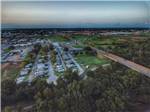 An aerial view of the RV sites and road at COUNCIL ROAD RV PARK - thumbnail