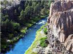 Aerial view over river at CROOKED RIVER RANCH RV PARK - thumbnail