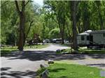 The road going thru the RV sites at The horseshoe pits with colorful horseshoes at LAKESIDE RV CAMPGROUND - thumbnail