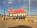 The "Welcome to Green River" sign at SHADY ACRES RV PARK - thumbnail