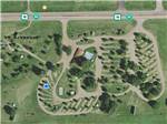 Aerial view showing park layout at OASIS CAMPGROUND - thumbnail