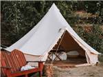 One of the rental glamping tents at JUNIPERS RESERVOIR RV RESORT - thumbnail